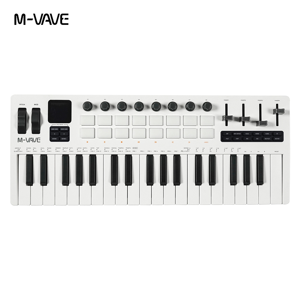 M-vave SMK-37 PRO Teclado MIDI Sensível À Velocidade De 37 Teclas