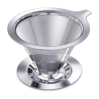 Coador de Chá e Café em Aço Inox｜Filtro Reutilizável Ecológico de Qualidade Alimentar