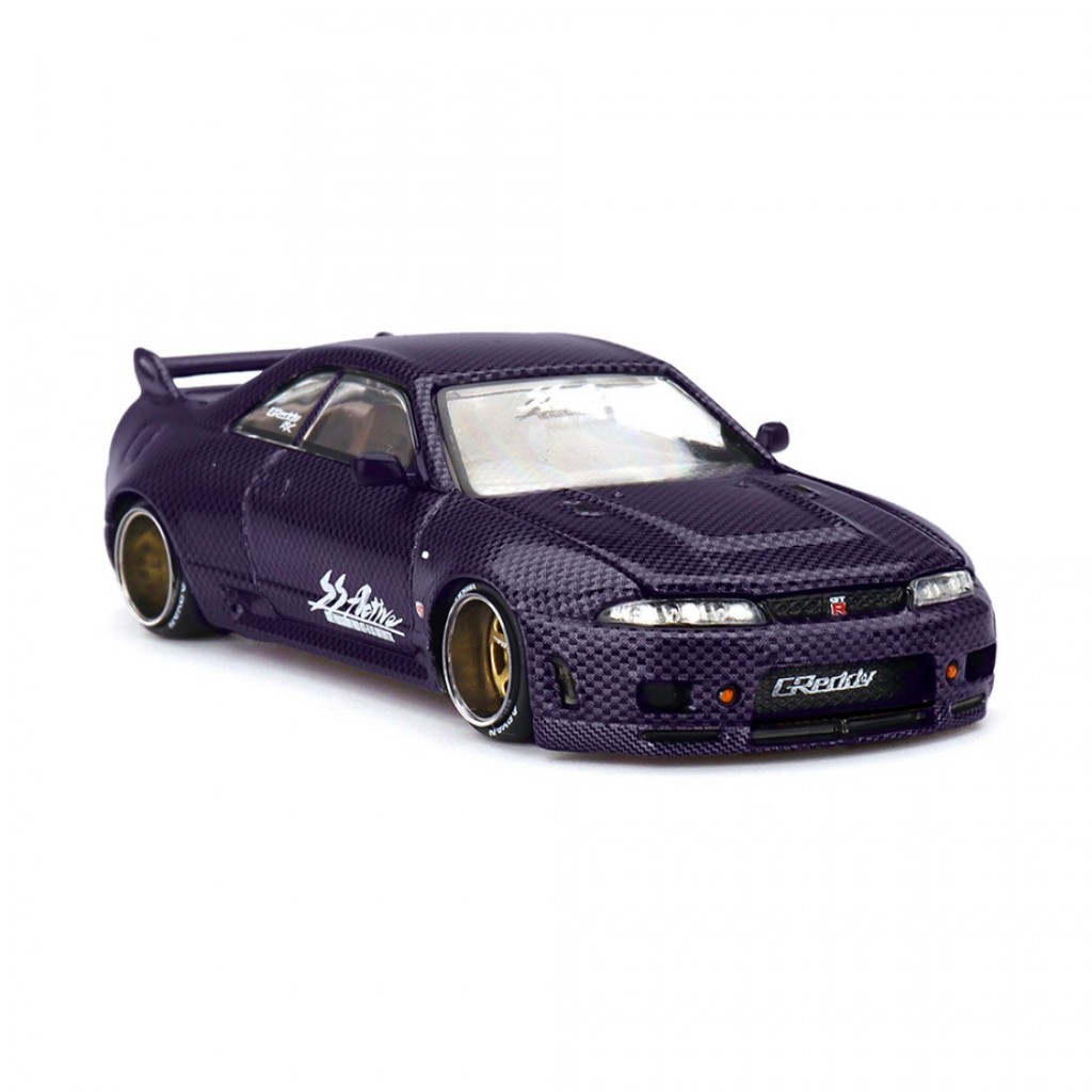 Mini GT x Kaido House KHMG163 1/64 Nissan Skyline-R R33 Carbono