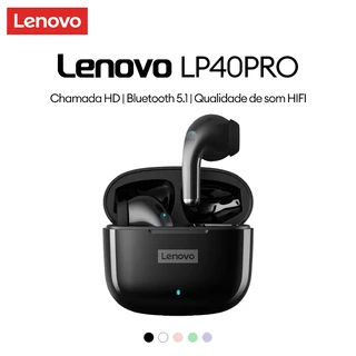 Fones de Ouvido Lenovo LP40 Pro Bluetooth Áudio de Alta Qualidade e Conectividade sem Fio em Oferta na Shopee