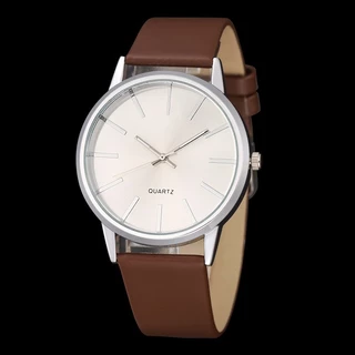 Moda Pulseira De Couro Analógico Relógio De Quartzo Para Homens Mulheres Casual Simples Unisex Pulso Clássico Masculino