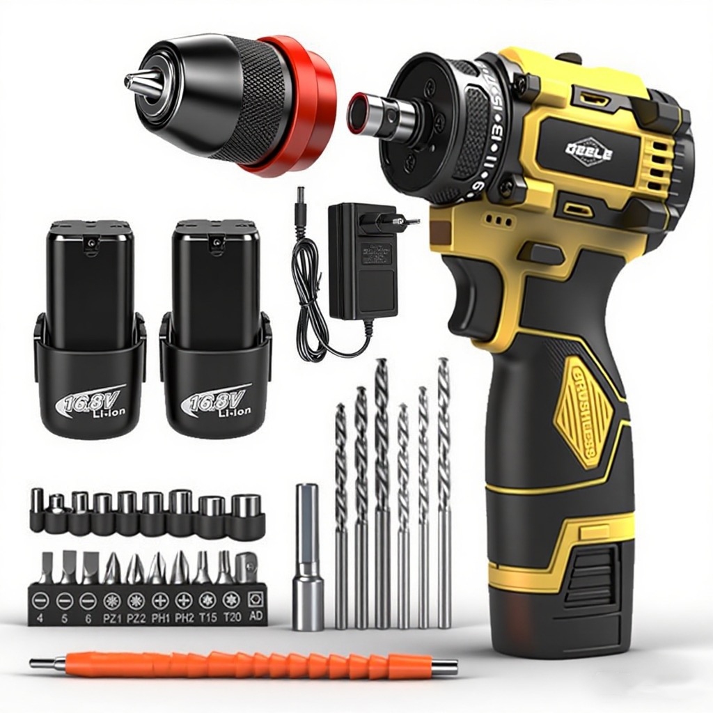 Furadeira Parafusadeira 2 bateria 16.8 volts 2200rpm GEELE