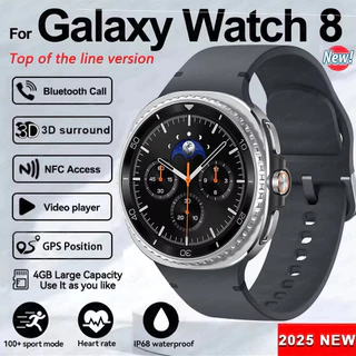 Para Galaxy Watch 8 Clássico SmartWatch Relógio Inteligente Masculino HD Tela AMOLED Movimento Trajetória Freqüência Car