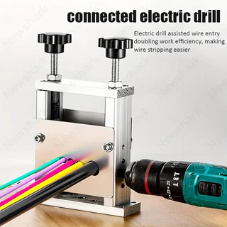 Decapador Manual De Fios Para Uso Doméstico De 1-25 Mm Descascador Elétrico De Cabos Com Suporte De Manivela Furadeira V em Oferta na Shopee