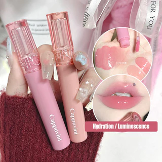 Cappuvini Jelly Mirror Glassy Hidratante Lip Gloss Batom Líquido Durável Mel Maquiagem em Oferta na Shopee