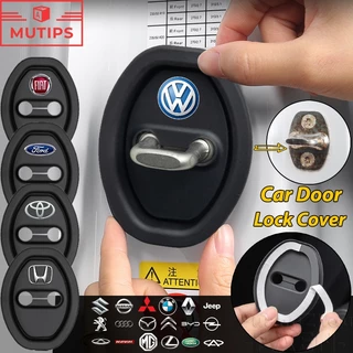 【MUTIPS】Capa Protetora Para Fechadura De Porta De Carro , Borracha De Silicone , Fivela , Amortecedor