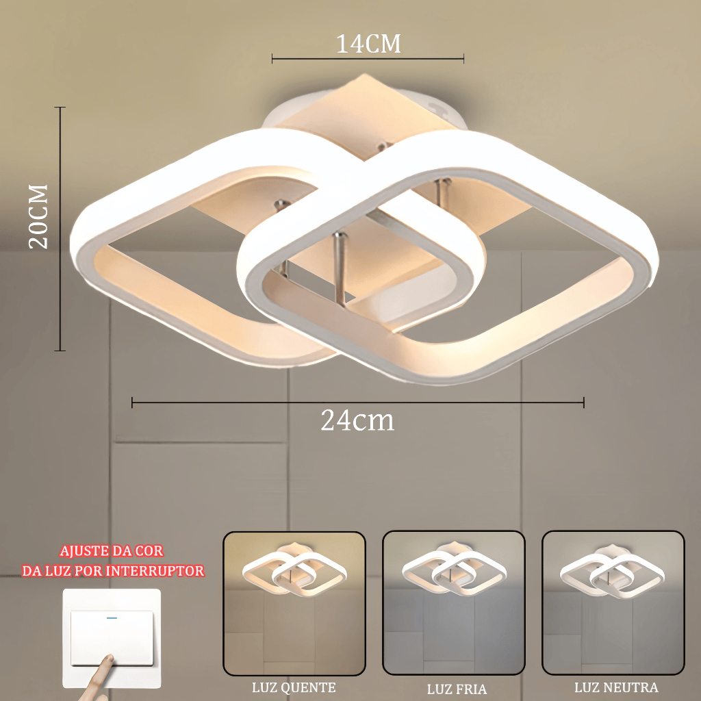 Lâmpada De Teto Led Moderna Para Corredor , Sala De Estar , Quarto ...