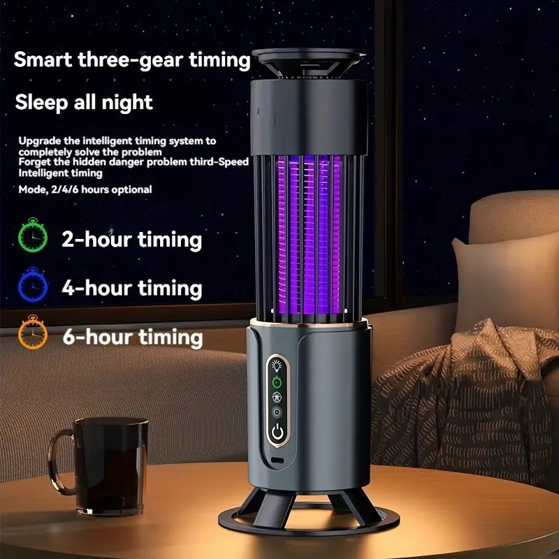 Lâmpada Elétrica Mata-Mosquitos Com Luz UV, Armadilha Para Insetos em 1 com USB para Exterior