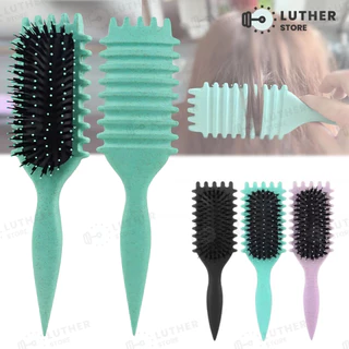 Pente de salto de massagem de palha de trigo Pente de ondulação multifuncional Pente de Airbag de cabelo liso em Oferta na Shopee