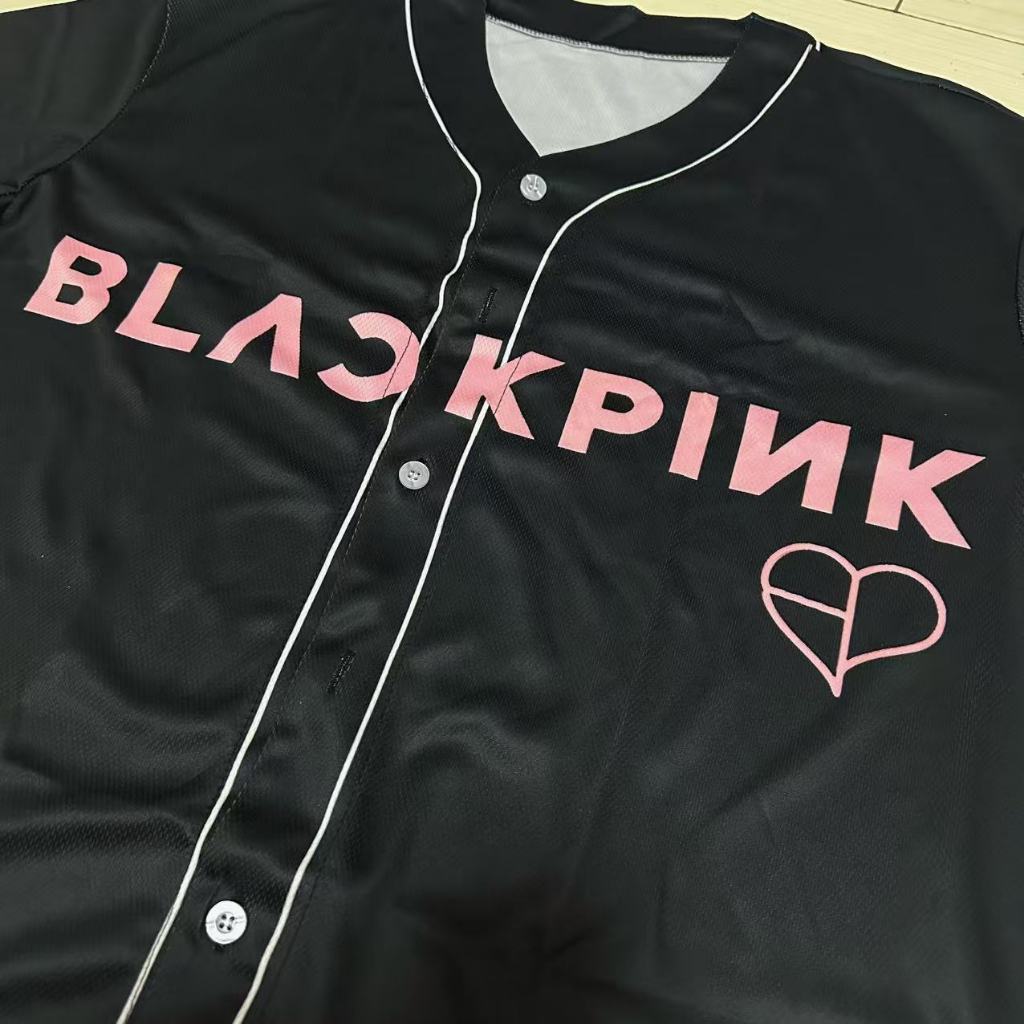2025 BLACKPINK DEADLINE WORLD TOUR Merch 16 Camisa De Beisebol