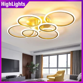 Lâmpada Do Quarto Luz De Teto LED Criativo Circular Sala Estar Lustre Nordic Restaurante Decorativa 110V-220V em Oferta na Shopee