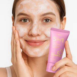LAIKOU 5 Em 1 Glow Up Super Cleanser 50g Limpeza Suave Hidratação Profunda Antioxidação Sem Secagem Excessiva em Oferta na Shopee