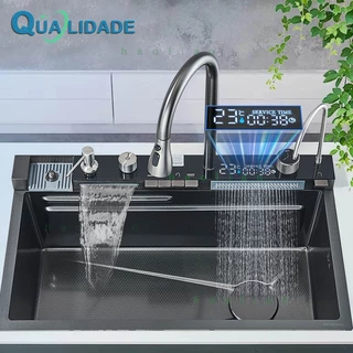 Kit Cuba Cozinha Gourmet Completa Inox Torneira Bancada 4 Funções Torneira Cuba Para Pia De Cozinha em Oferta na Shopee