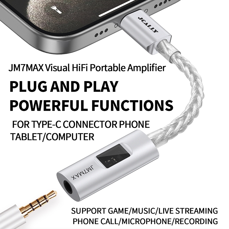 JCALLY JM7 MAX HIFi Decodificação Amplificador De Fone De Ouvido