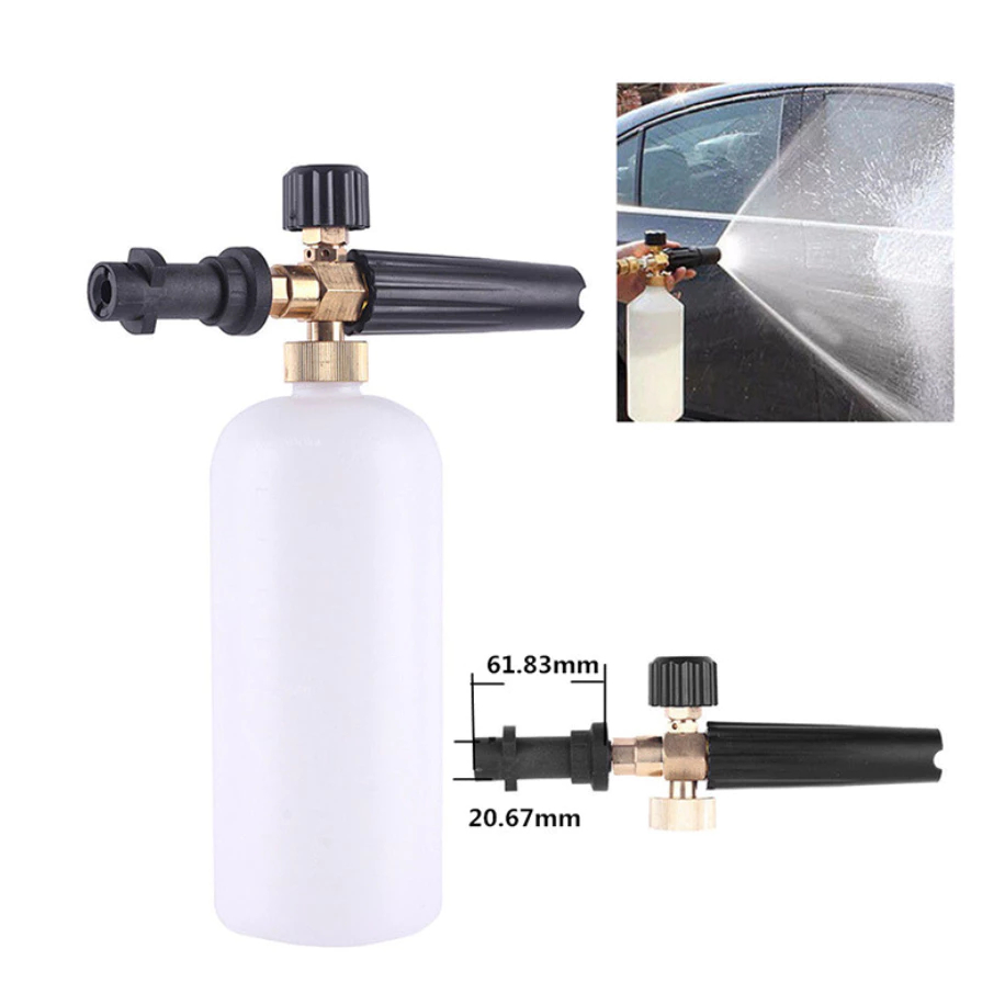 Canhão De Espuma Para Lavadora Alta Pressão Snow Foam Sistem Carro Moto Veículo Vários modelos