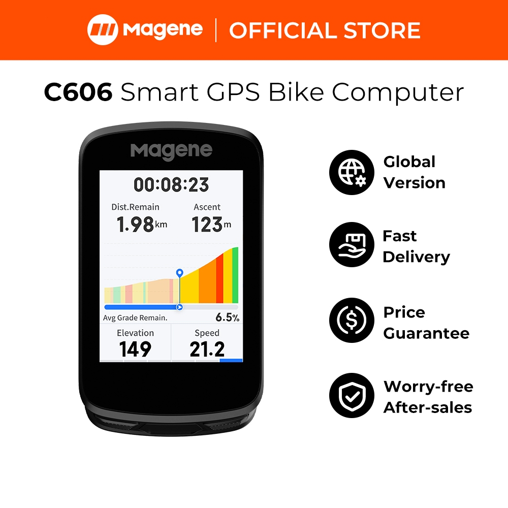 Magene C606 GPS Bicicleta Computador Touchscreen Navegação