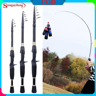 Sougayilang Vara De Pesca Giratória Telescópica , Leve , Fibra De Carbono , 1.8/2.1/2.4m , Para em Oferta na Shopee