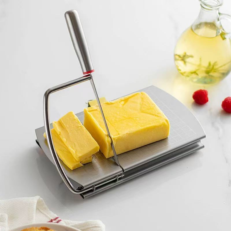 Fatiador de queijo em aço inoxidável com escala