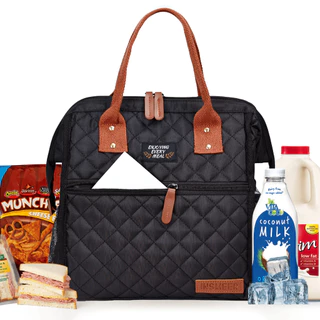 Bolsa Termica Feminina Marmita 10L Lancheira Termica Feminina para Trabalho, Piquenique, Passeio