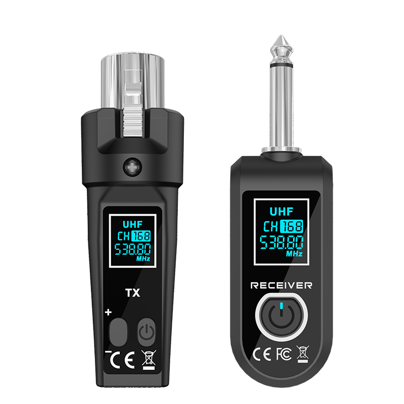 Sistema De Microfone Dinâmico Sem Fio De 2.4 Ghz Transmissor XLR