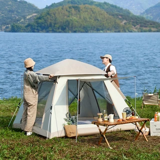 Barraca Camping Portátil Automático Para Livre 1-4 Pessoas De Praia em Oferta na Shopee
