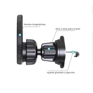 Suporte magnético Magsafe Suporte magnético de 360 graus para saída de ar do veículo Celular/GPS