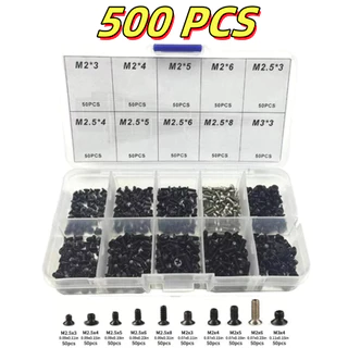 500 Peças Parafusos De Reparo Para laptop De Computador Caixa Cruzada Escareada Conjunto De Auto-Roscantes M2M2.5M