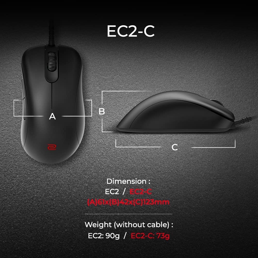 Novo Mouse Para Jogos Com Fio BENQ ZOWIE EC2-C-Médio