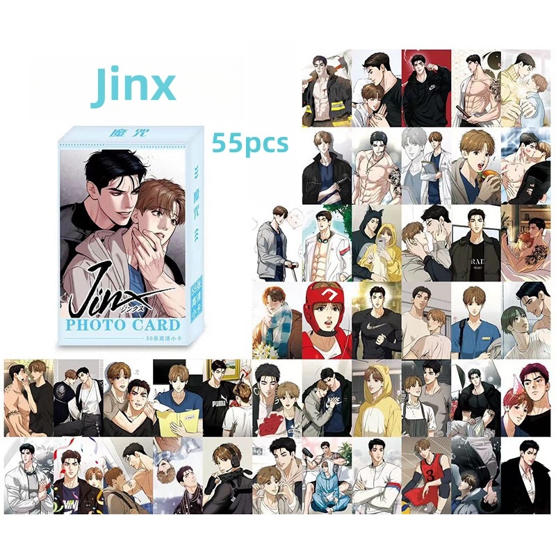 10-55pcs Jinx Mingwa Holograma Laser Lomo Cartões Manga Manhwa