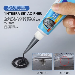 Cola para reparar pneus de automóveis Reparação de fissuras e rachaduras Cola para danos graves na lateral dos pneus em Oferta na Shopee