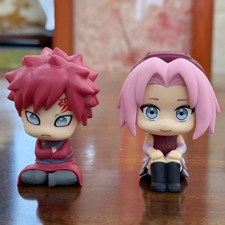 8cm Japão Naruto Anime Figura Posição Sentada Haruno Sakura Gaara Q Versão Decoração Do Carro Figuras De Ação PVC Modelo