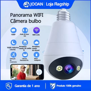 JOOAN Câmera De Segurança WIFI Giratória Sem Fio À Prova D'água 360 Com Visão Noturna Full HD cam720