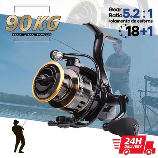 Carretilha De Pesca Com Marine Sports Pitching 5.2 : 1 Alta 10kg Max Molinete De Pesca Molinete Pesca Mulinete