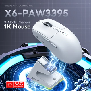【Attack shark X6/X11 Mouse】 Magnético Para Jogos Sem Fio De Carregamento Rápido, Conexão Tri-Modo , Controlador Broadcom