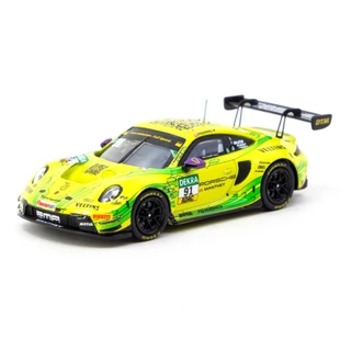Tarmac Works T64-084-23DTM91 1/64 Porsche 911 GT3 R DTM Campeão 2023 Modelo De Carro Em Escala Fundida