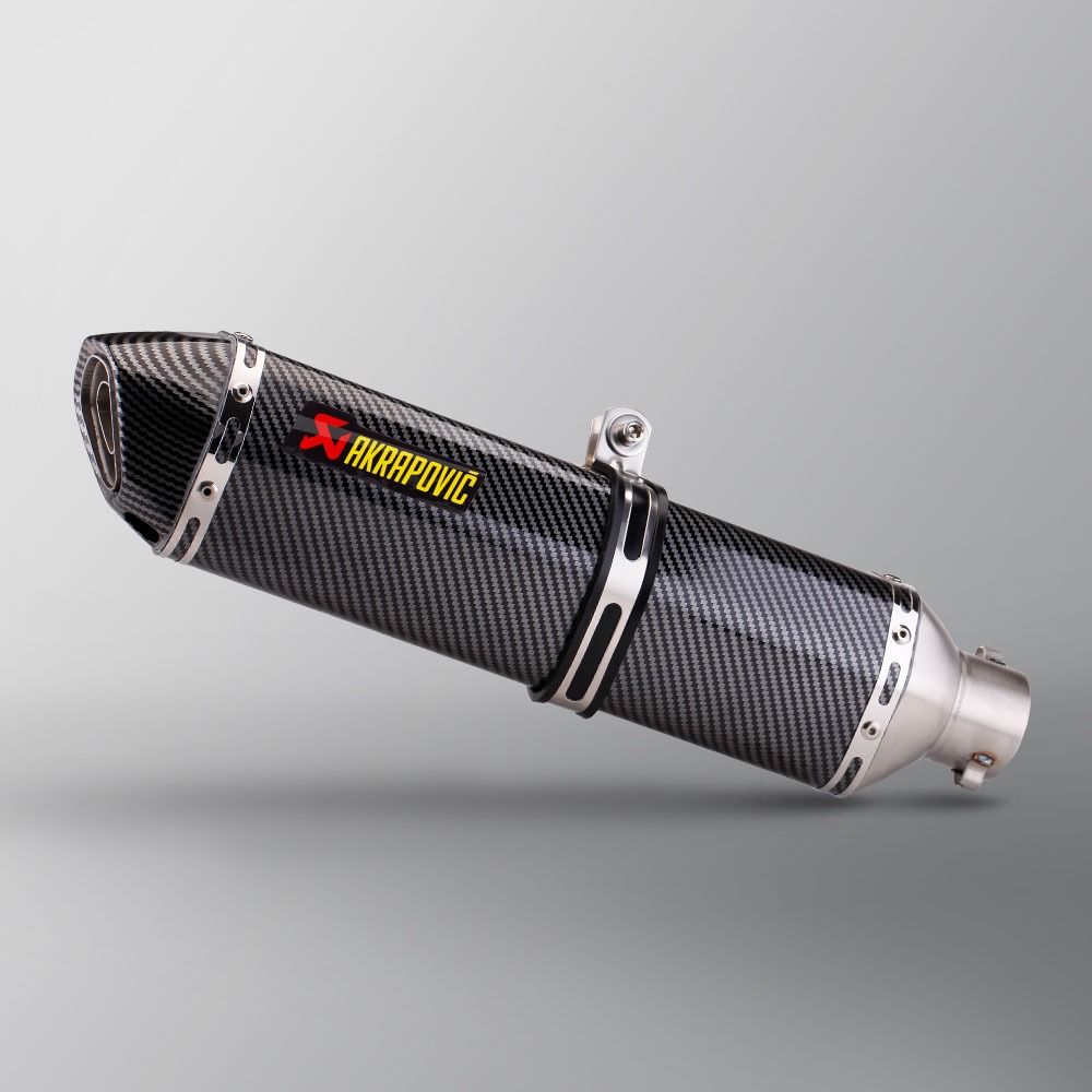 Akrapovic Escape Universal 51mm Motocicleta 470mm Silenciador Com