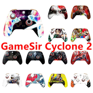 80 Cores Gráficos Vinil Pele Envoltório Remoto Adesivo Decalque Compatível Com Controlador GameSir Cyclone 2