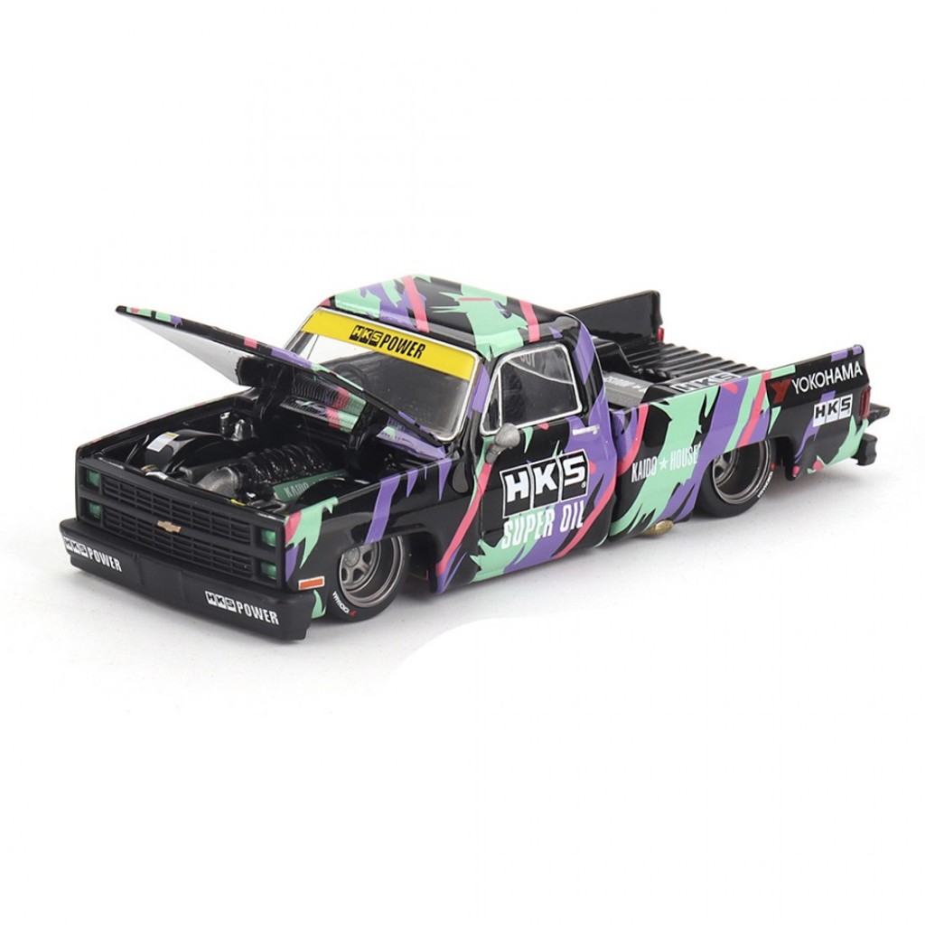 Mini GT x KAIDO House KHMG174 1/64 Chevrolet Silverado HKS V1
