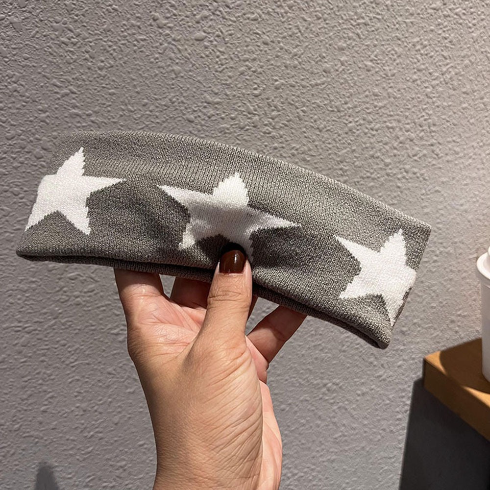 Luvas De Malha Y2K Com Meio Dedo Star Hand Fingerless Soft Warm