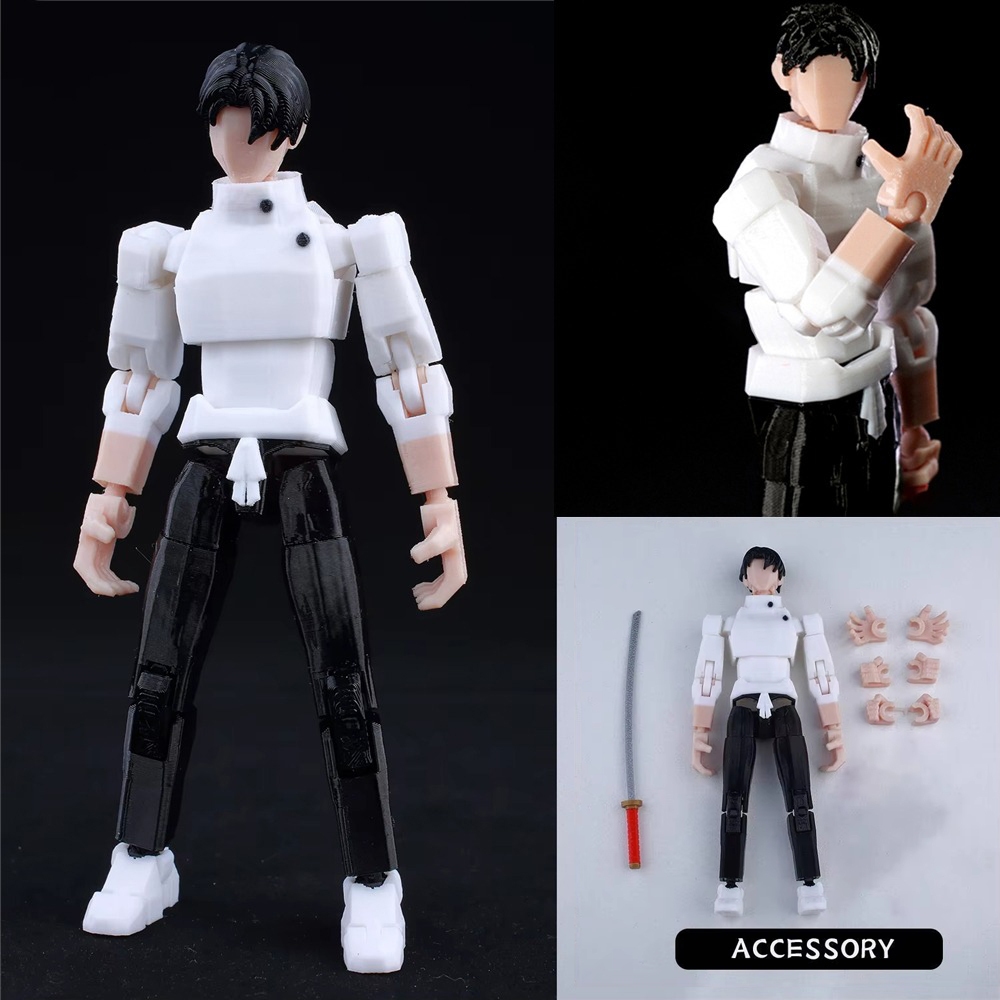 3D Impresso Jujutsu Kaisen Yuuta Katana Figuras De Ação Manequim13