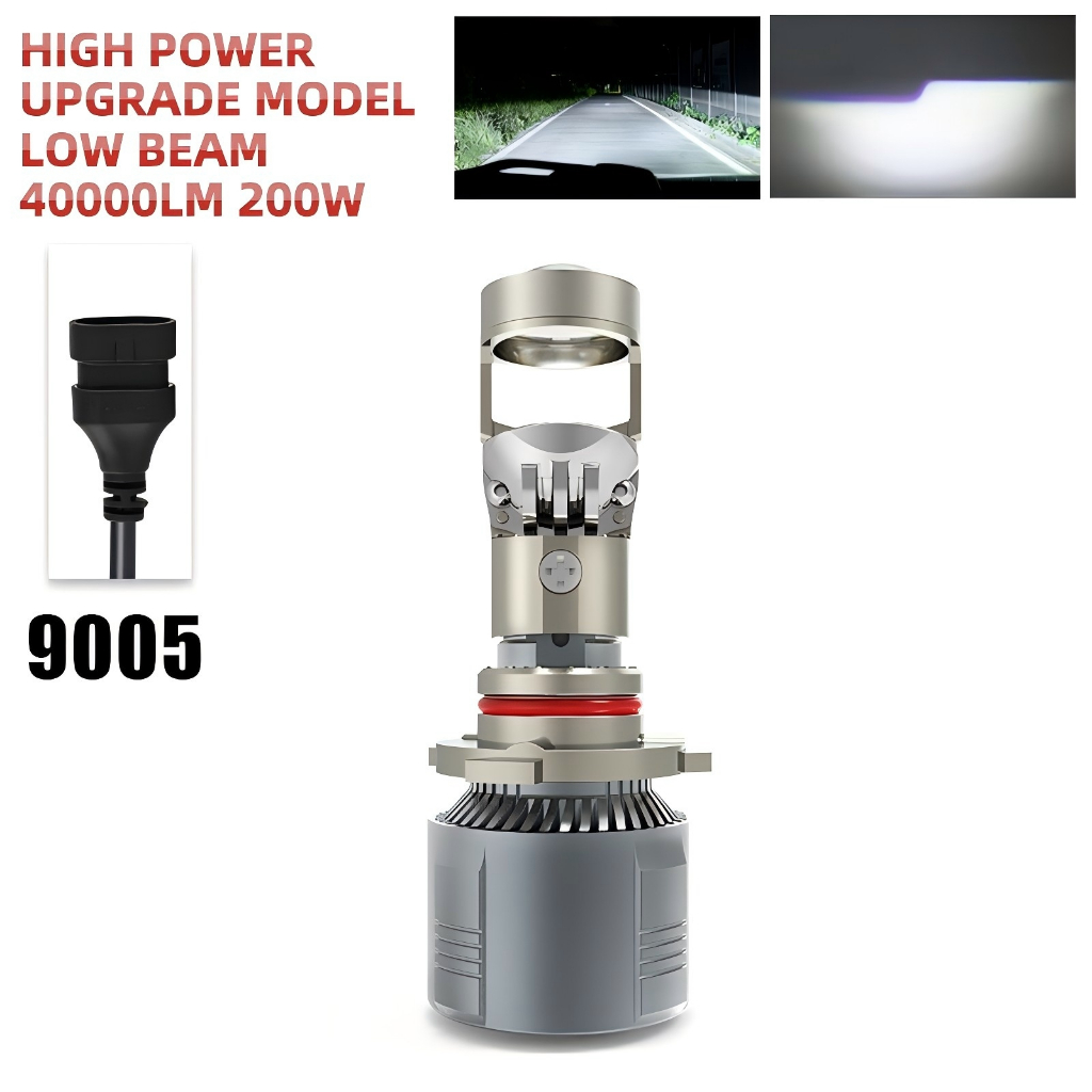 BraveWay H4 H7 H11 LHD 80000LM Projetor Mini Lentes Led Farol 9005