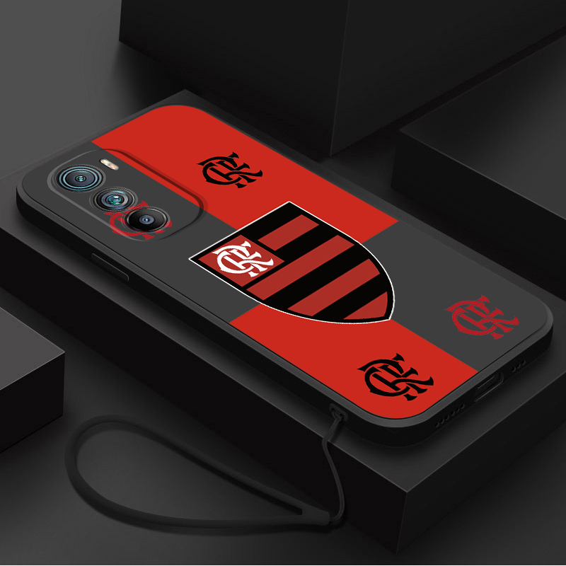 Moto G73 G53 G52 G82 G22 G42 G62 5G G60 G60s À Prova De Queda Caso Flamengo Premium Borracha Doce Cor Capa Funda