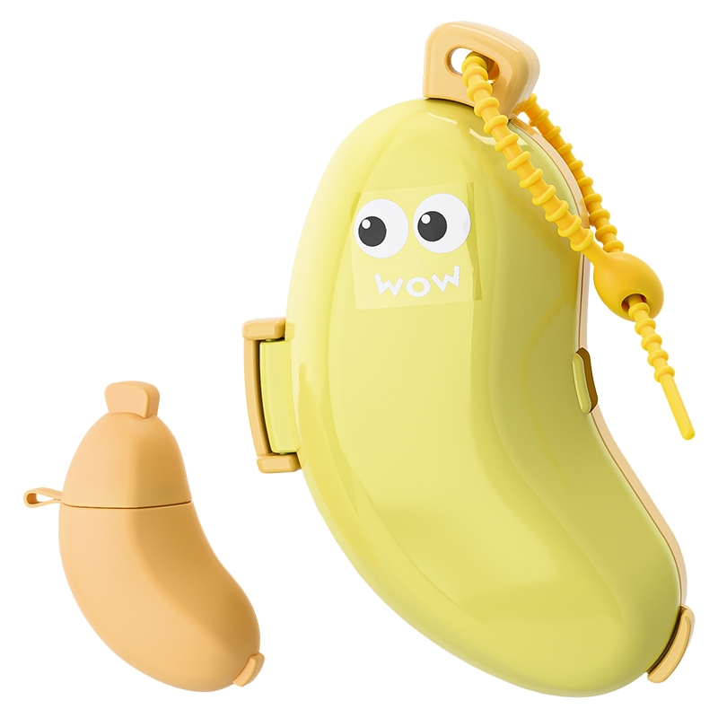 2 Em 1 Banana Escova De Dentes Capa Protetora Clipe De Armazenamento De  Pl&aacute;stico Port&aacute;til Viagem &Agrave; Prova De Poeira Organ | Shopee Brasil