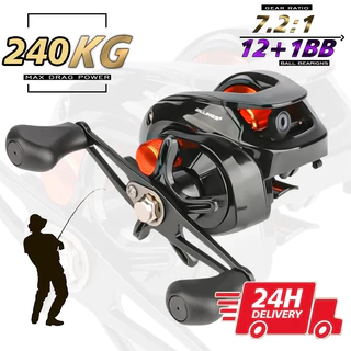 Carretel De Pesca Profissional 7.2: 1 Giratório De Alta Velocidade