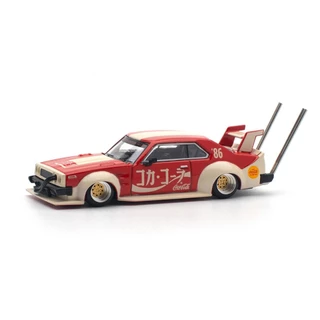 Poprace PR640135 1/64 Nissan Skyline C210 KAIDO Racer BOSOZOKU Estilo COCA COLA Japão Modelo De Carro Em Escala Fundida