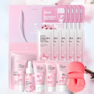 LAIKOU Japão Sakura Skincare Set Bloom In Radiance-Magic Para Pele Hidratada E Jovem 15 Unidades em Oferta na Shopee