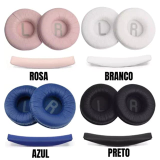 Par Almofada Espuma Para Fone Compatível Jbl Tune600 Bt T500 T510bt T450 T450bt