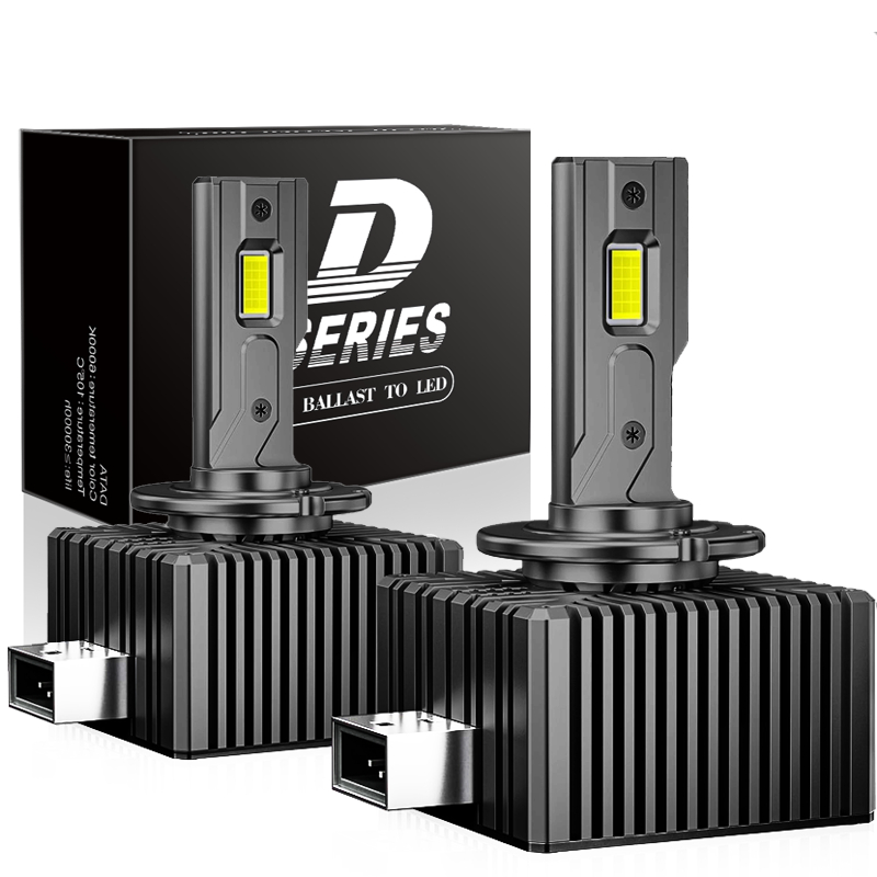 2 Pçs Carro LED Farol Lâmpadas 6500K Branco auto Lâmpada 70W D1S D2S ...