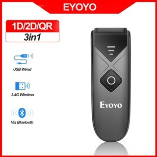 Eyoyo EY-015P Mini 3 Em 1 1D 2D QR Barcode Scanner Bluetooth 2.4G