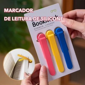 3pcs Marcador Inteligente Silicone, Marcadores de página, Simples leitura marcador clipe, ferramentas de leitura
